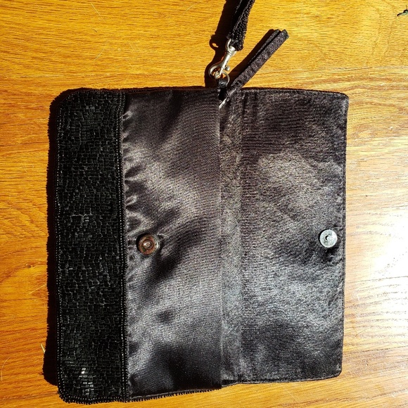 Express Beaded Black and Grey Clutch - Picture 4 of 7